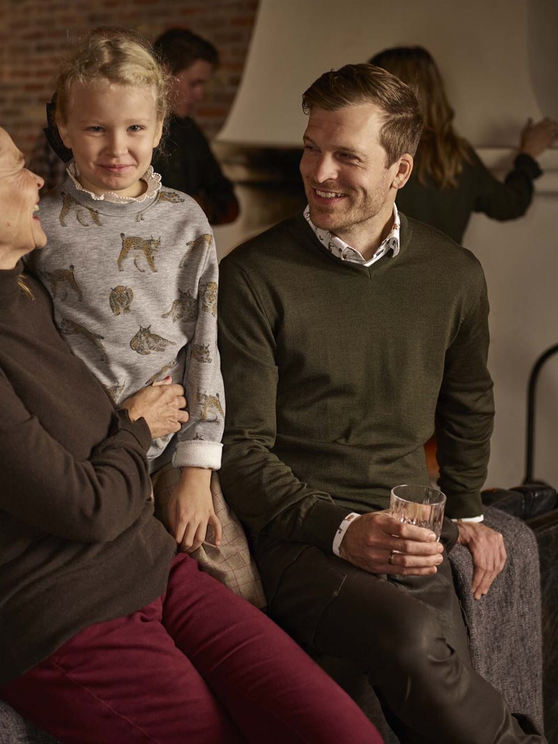 Aston V-Neck Merino Pullover Men