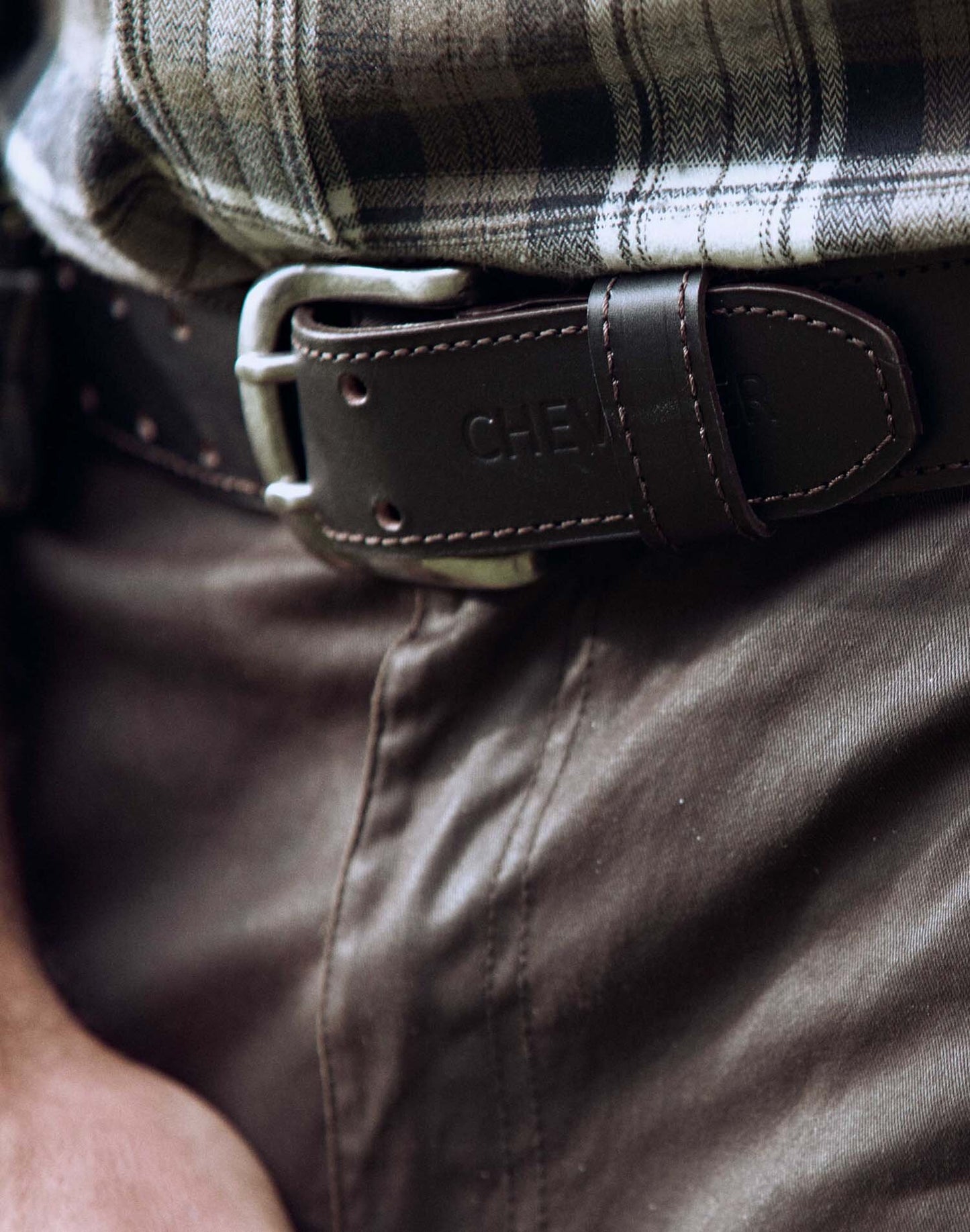 Barrow Leather Belt - Leather Brown - 20
