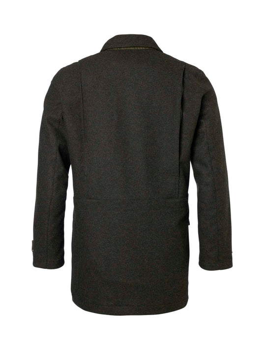 Burley Chevalite Wool Coat Men - Dark Green Melange - 2