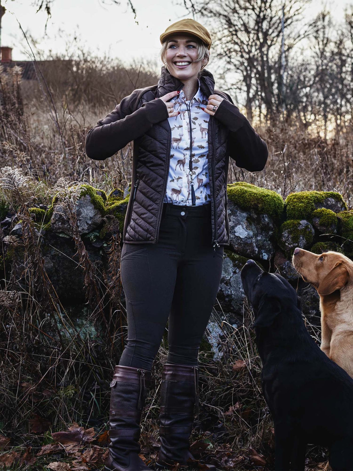 Hunter Hybrid Jacket Women - Leather Brown - 20