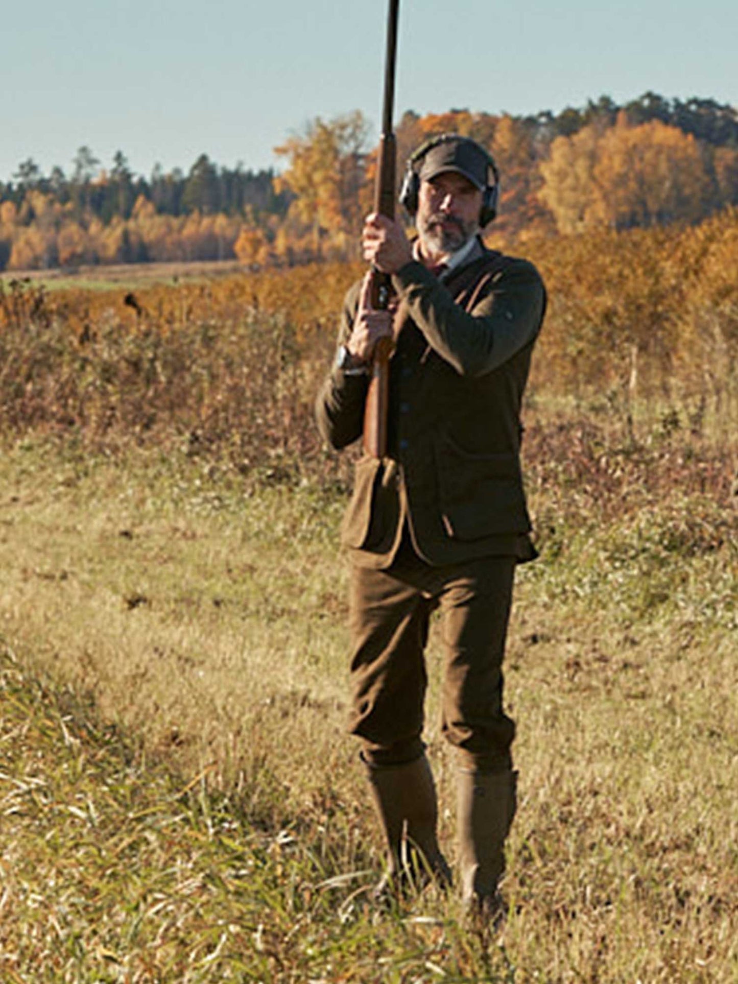 Preston Moleskin Shooting Vest Men - Forest Green - 21