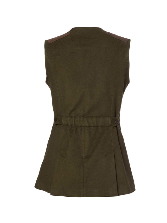 Elemore Moleskin Shooting Vest Women - Forest Green - 2