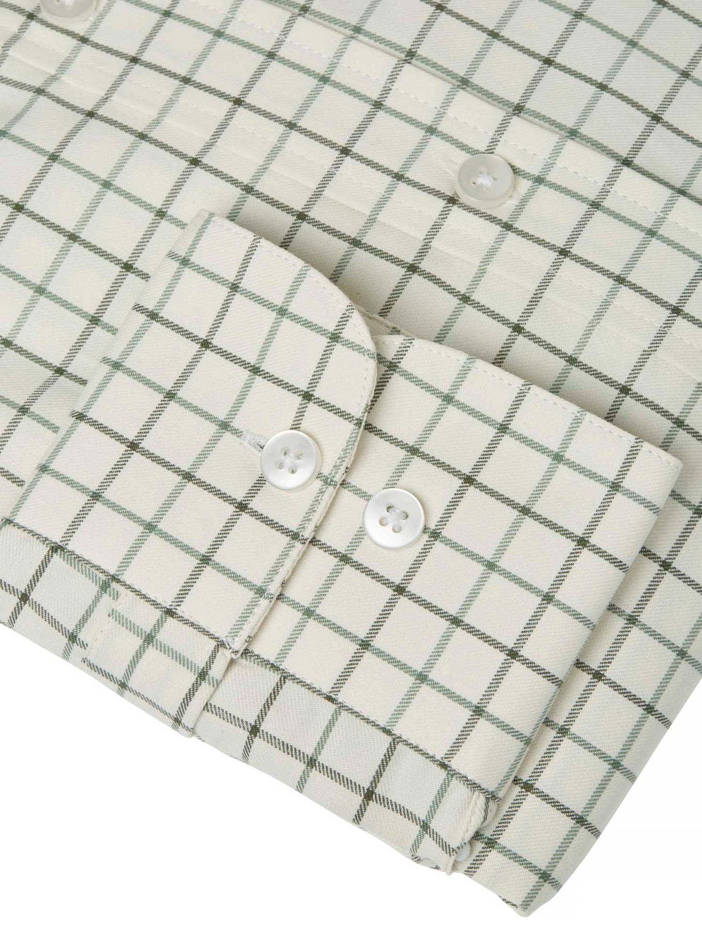 Luton Shooting Fit Shirt Men - Hunter Green Tattersall - 4
