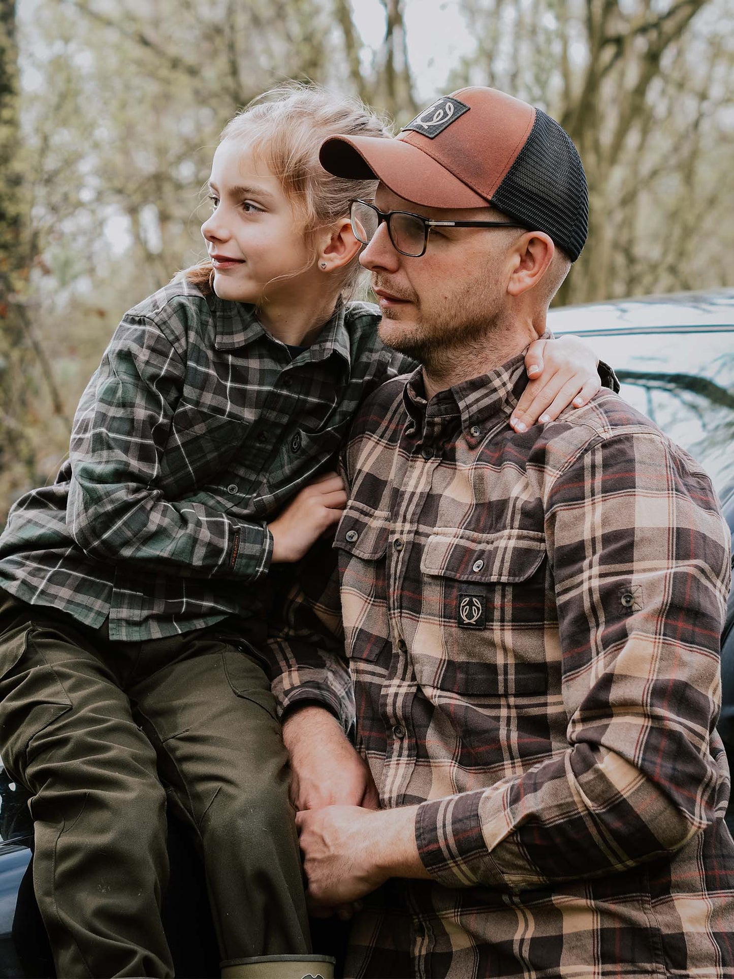Heron Flannel Shirt Men - Soil Brown Checked - 22