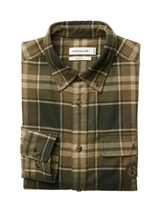 Heron Flannel Shirt Men - Evergreen Checked - 2