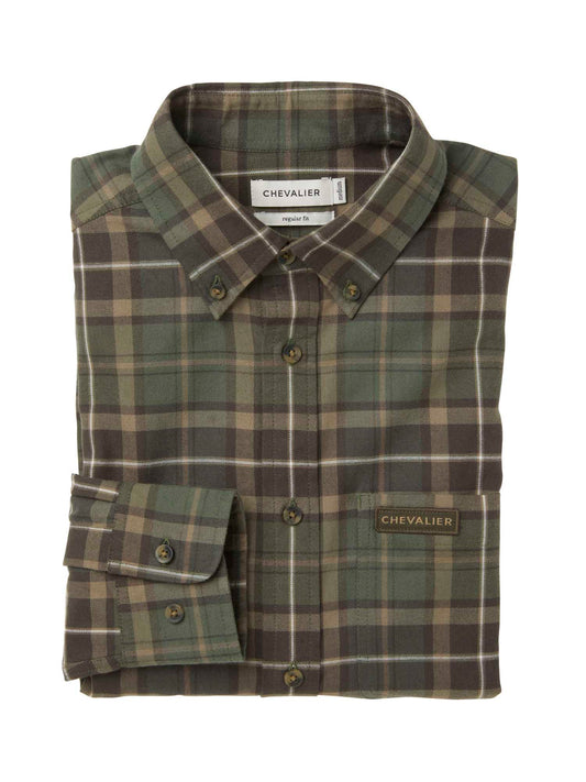 Teal Light Flannel Shirt Men - Hemlock Green Checked - 2