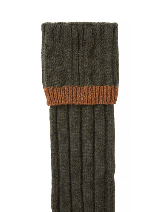 Wellington Field Wool Socks - Autumn Green - 2