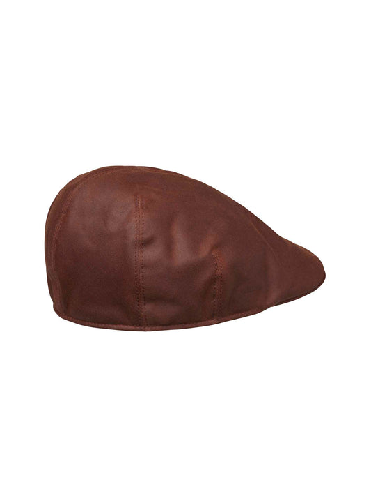 Torre Waxed Cotton Sixpence Cap - Burgundy - 2