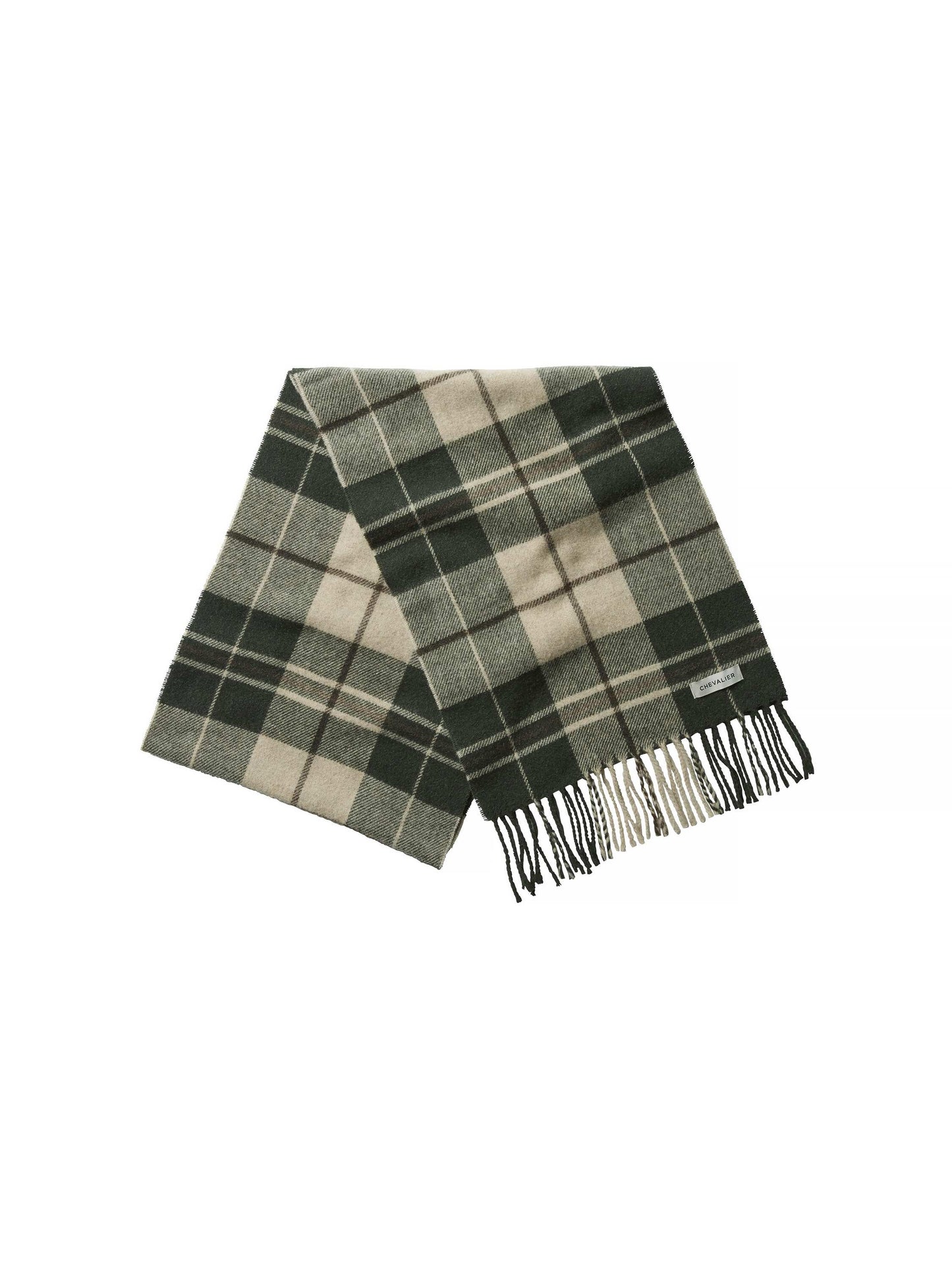 Pendley Wool Scarf - Chevalier Check Light - 1