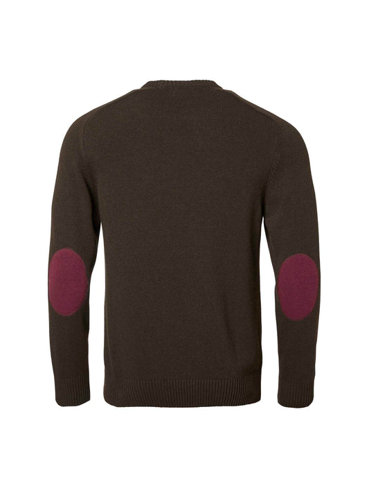 Wykin Wool Pullover Men - Dark Brown - 2