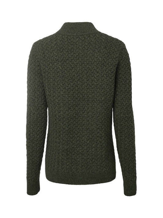 Minley Mockneck Wool Pullover Women - Dark Green - 2