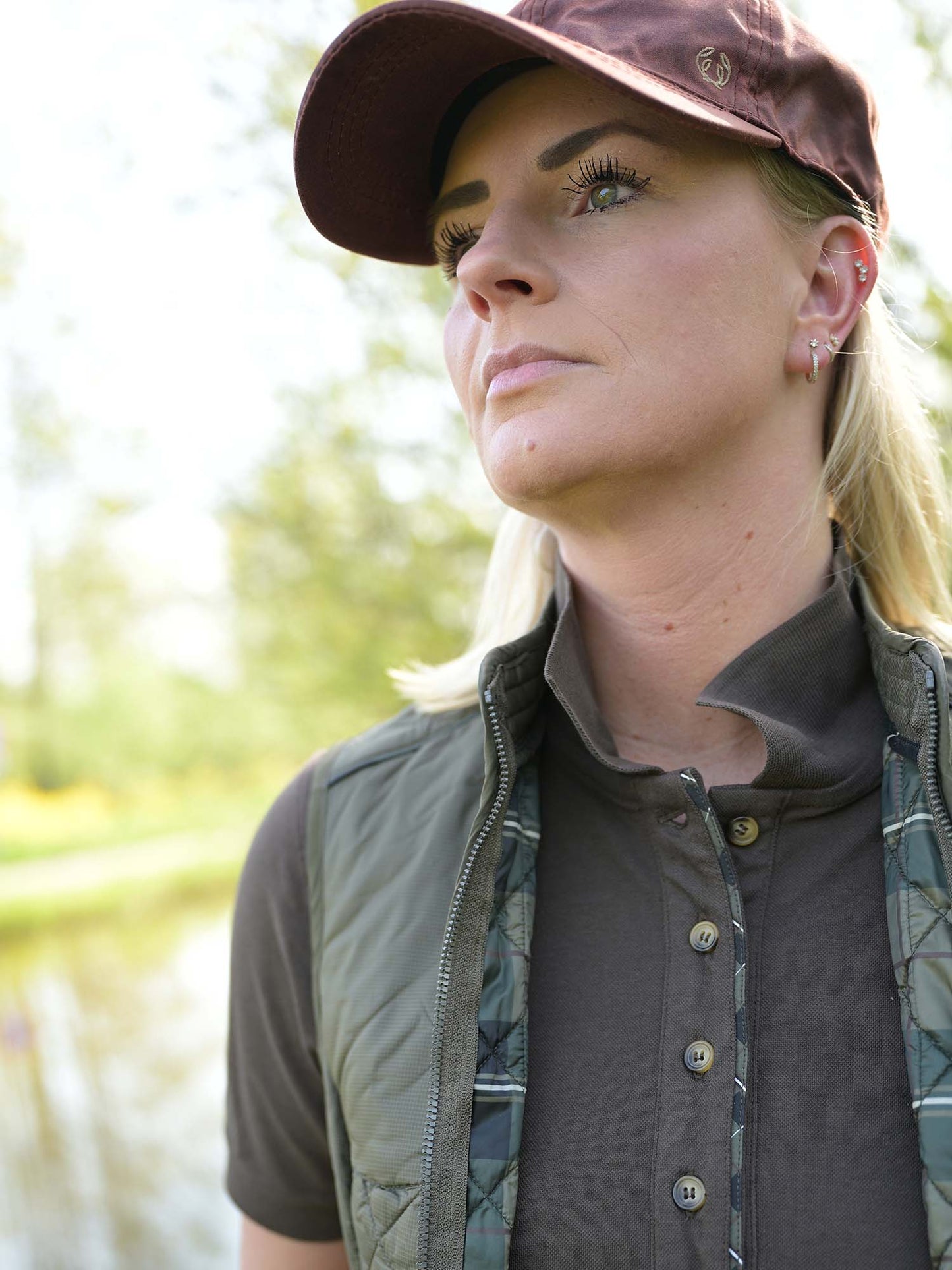 Gwyn Polo Shirt Women - Leather Brown - 21