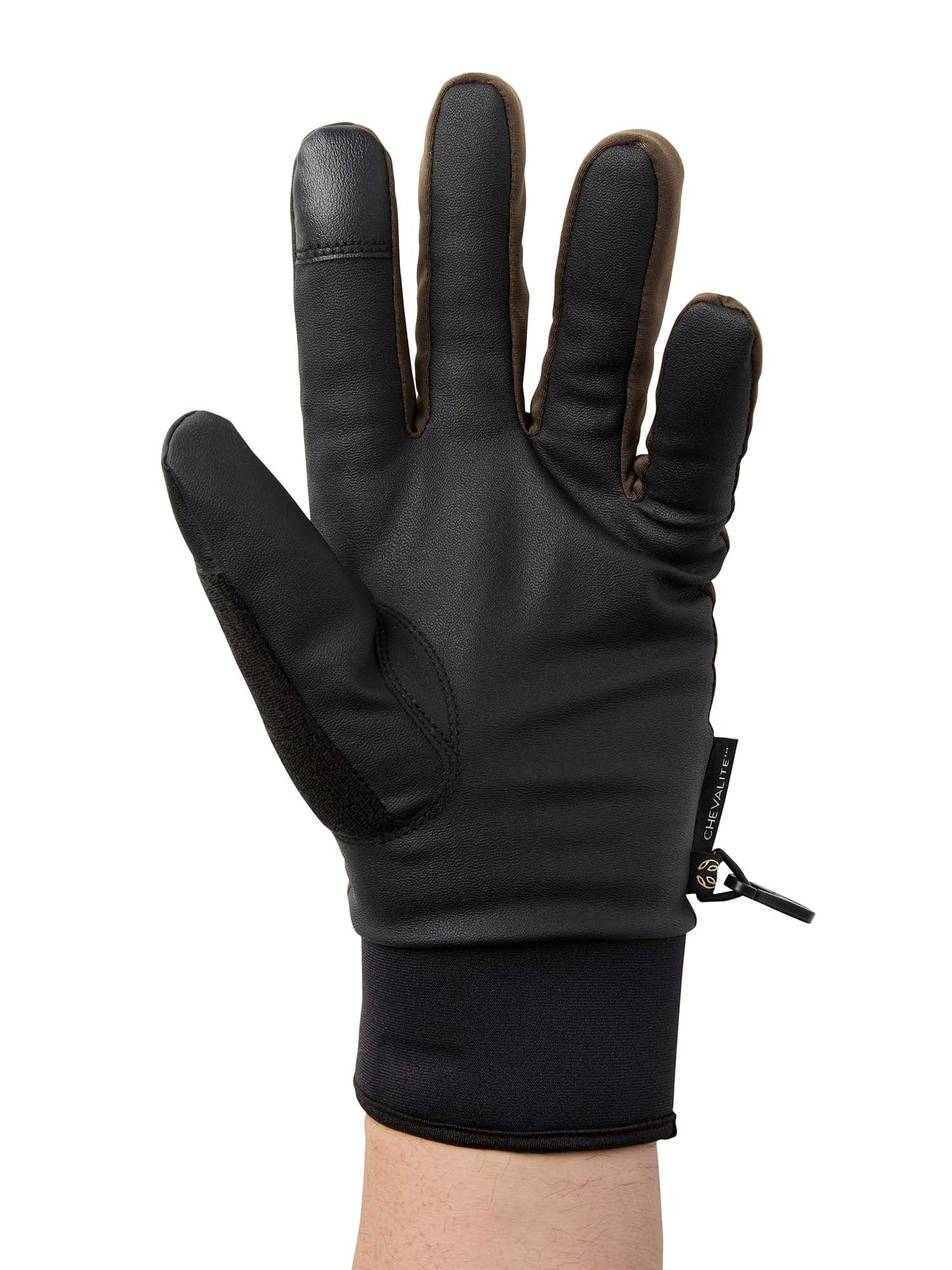 Waterproof Warm Shooting Gloves - Leather Brown - 2