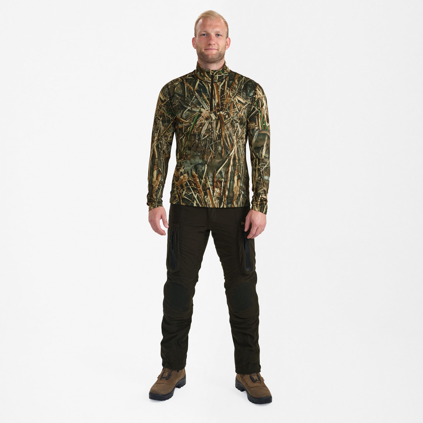Game T-shirt L/S med dragkedja i halsen