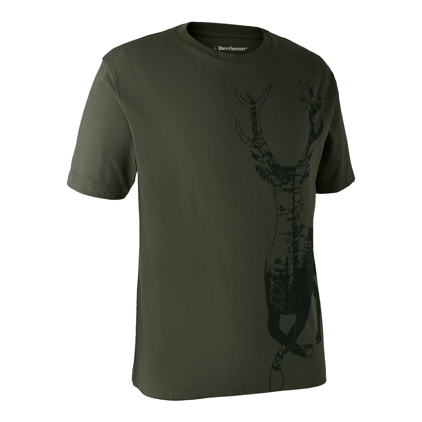 T-shirt med hjort