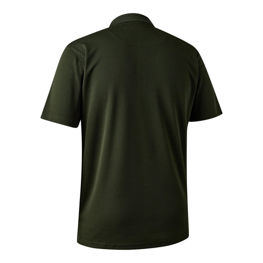 Climate Polo Shirt med 37.5® Technology - Forest Ember - bakifrån