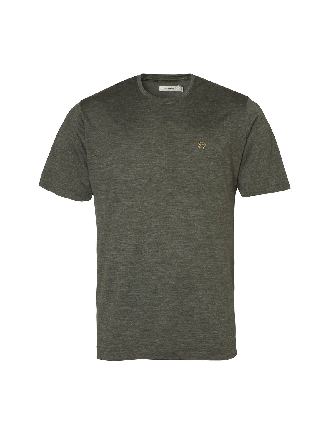 Coley Wool T-shirt Men - Dark Green - 1