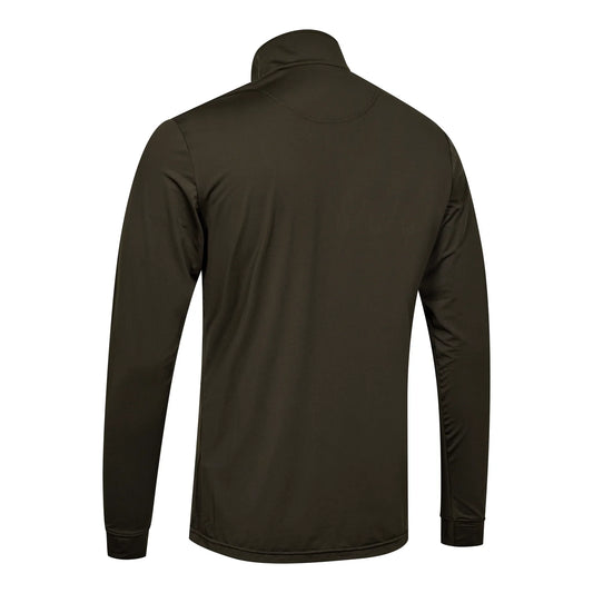 GAME ½-zip T-shirt LS - Wood - bakifrån