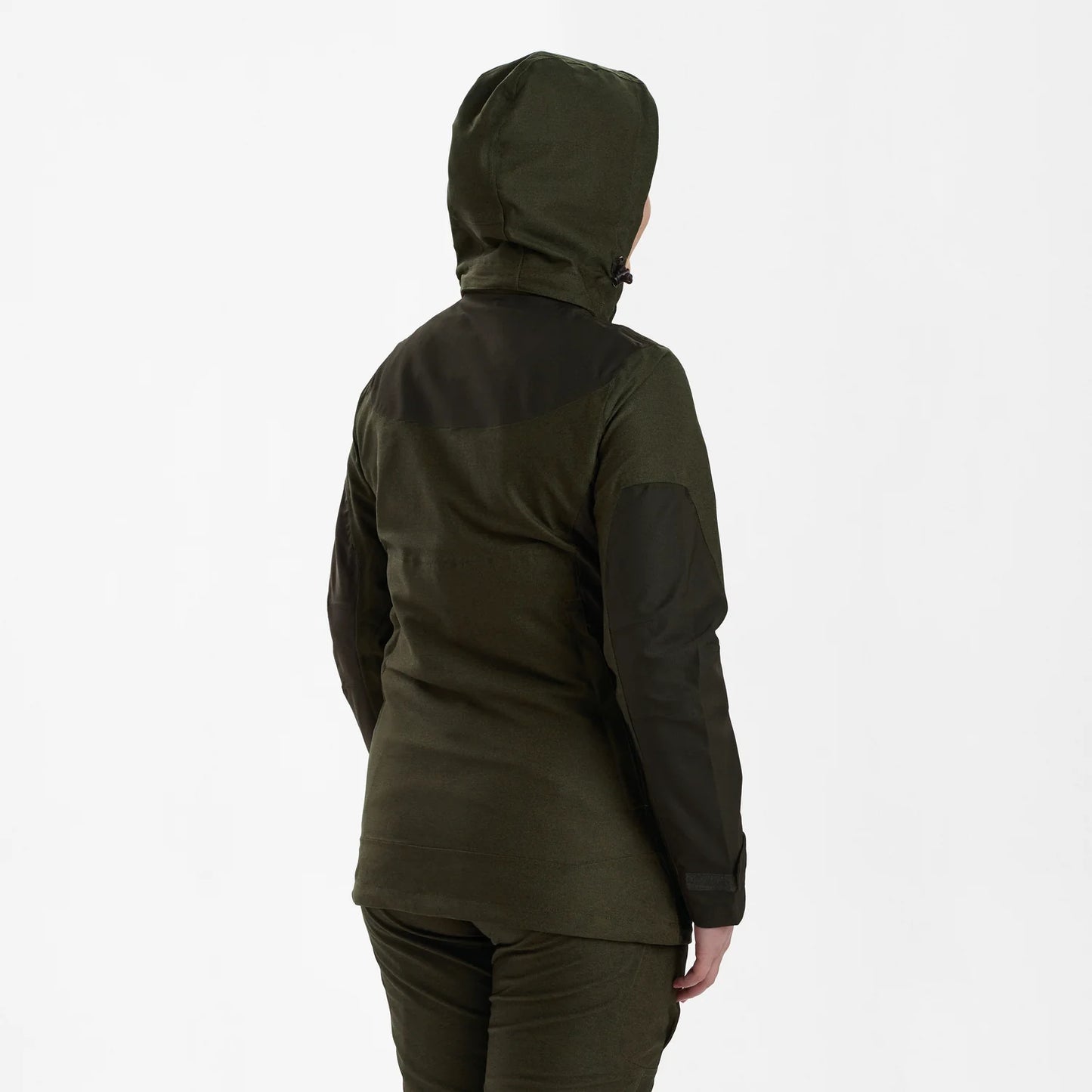 Lady Chasse Jacka - Olive Night melange - modell bakifrån