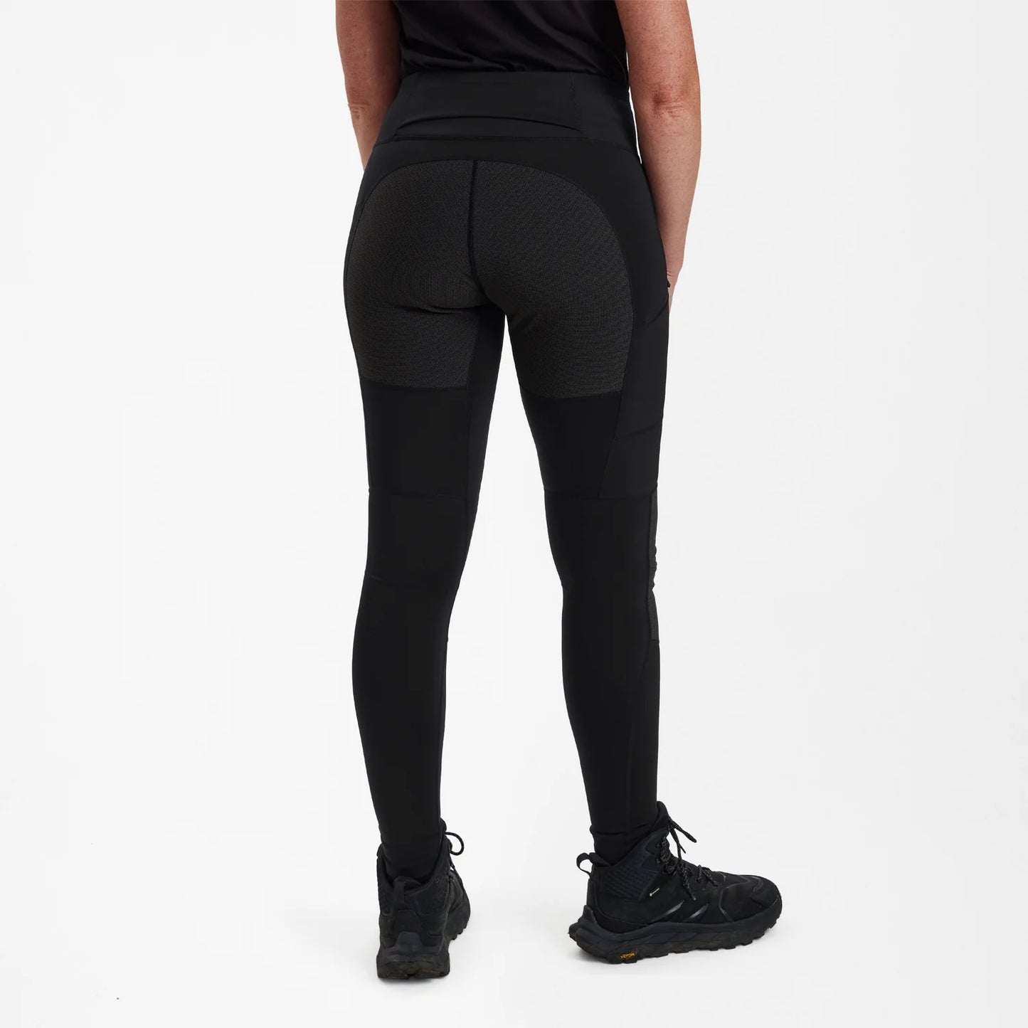 Lady Förstärkta Tights - Black - modell bakifrån
