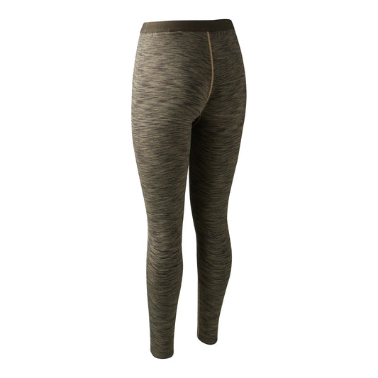 Lady Insulated Leggings - Brown Melange - bakifrån