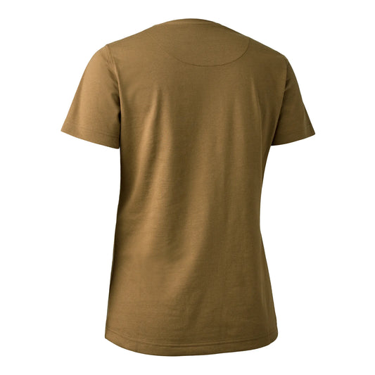 Lady T-shirt med logo - Butternut - bakifrån
