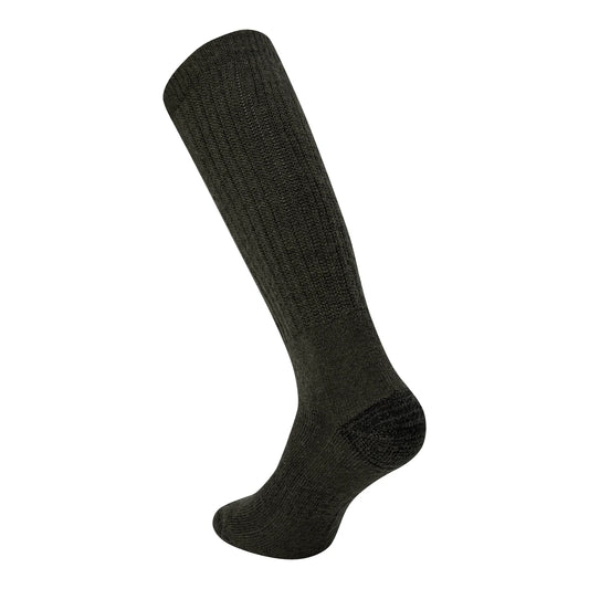 Merino Silke Sockor - Forest Green - bakifrån