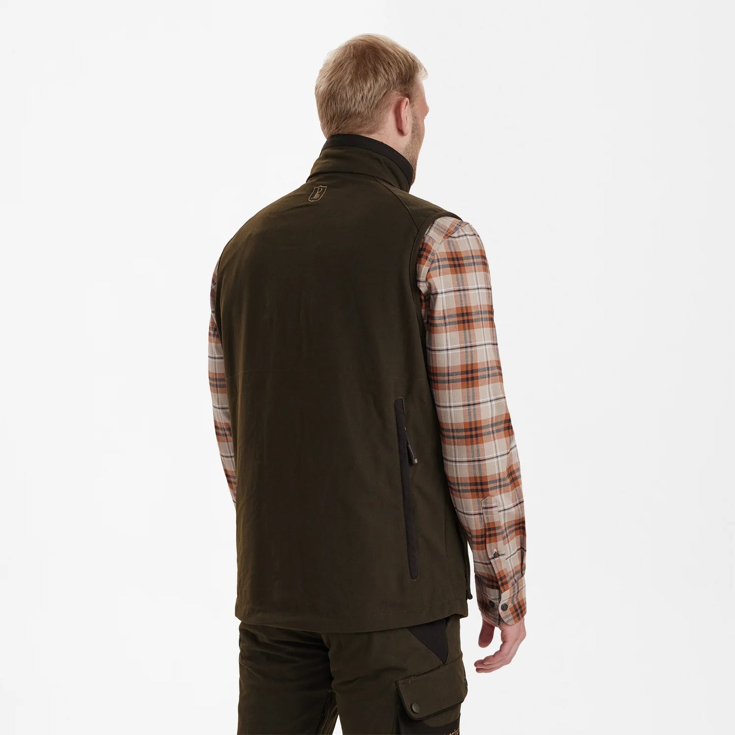 Muflon Extreme Väst - Wood - modell bakifrån