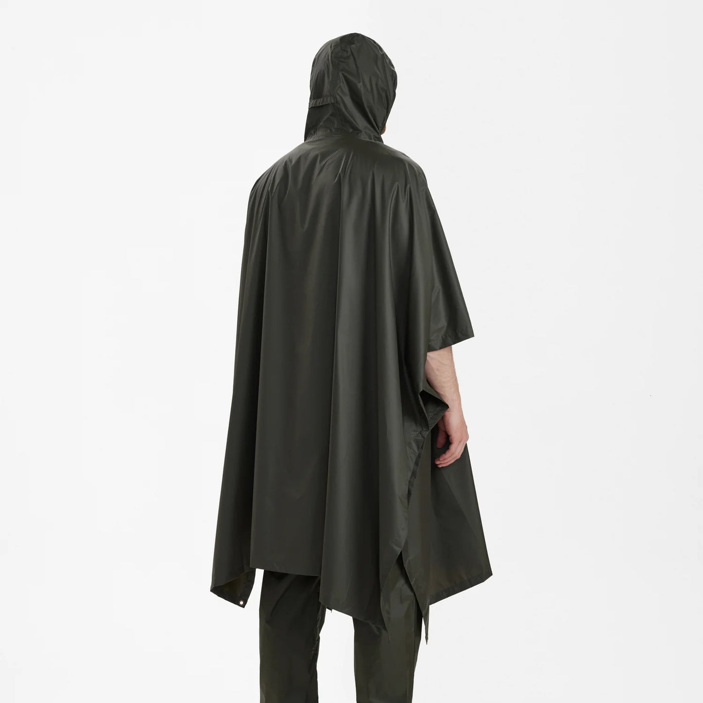 Survivor Regnponcho - Timber - modell bakifrån