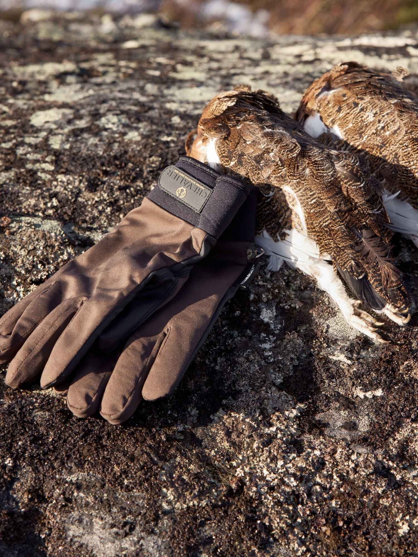 Windblocker Warm Shooting Gloves - Leather Brown - 20