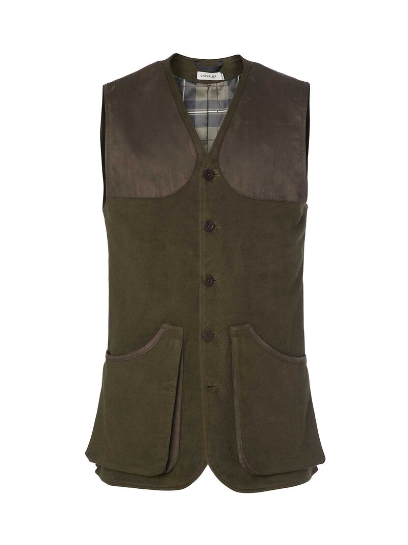 Preston Moleskin Shooting Vest Men