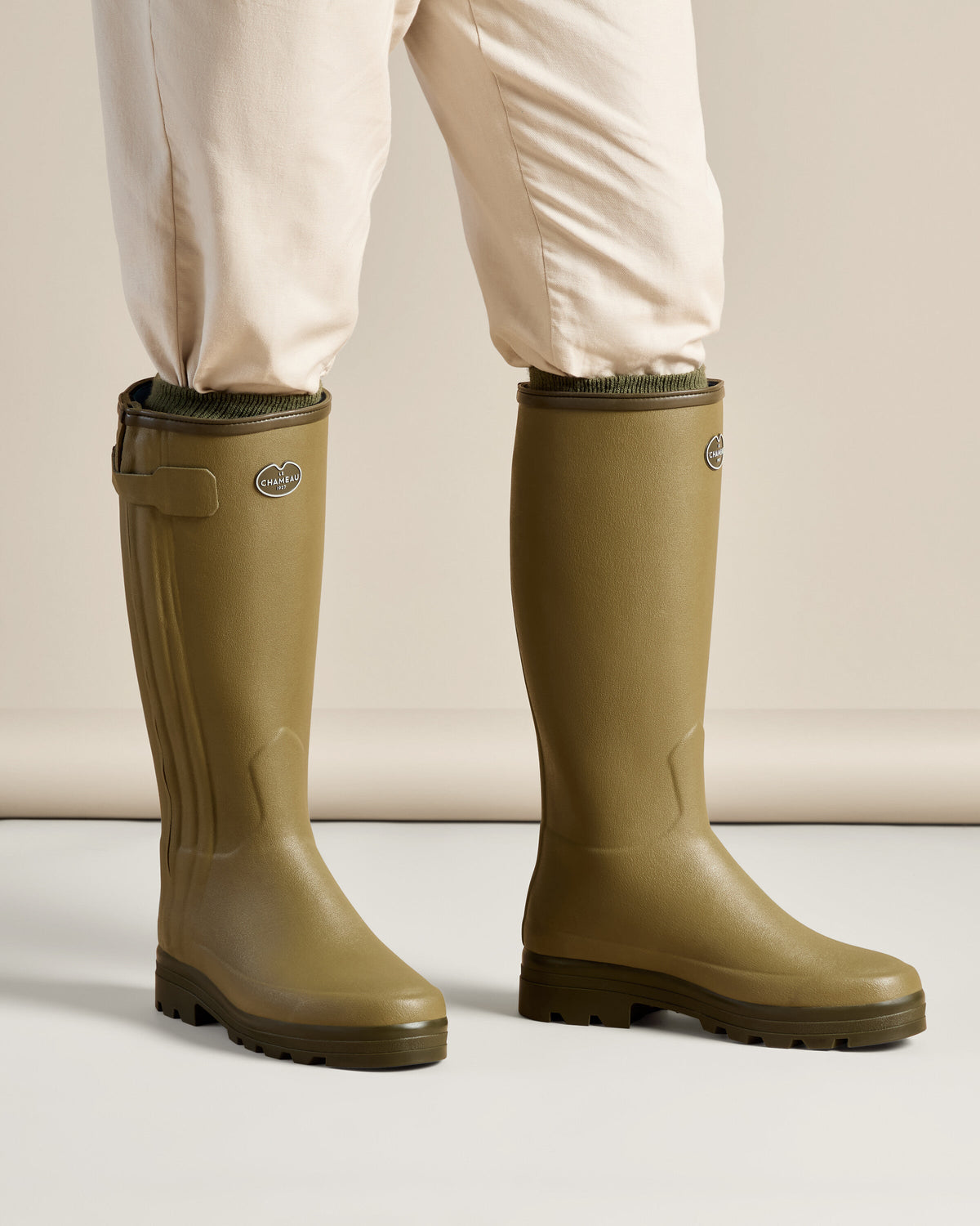 Men's Chasseur Neoprene Lined Boot - Vert Vierzon