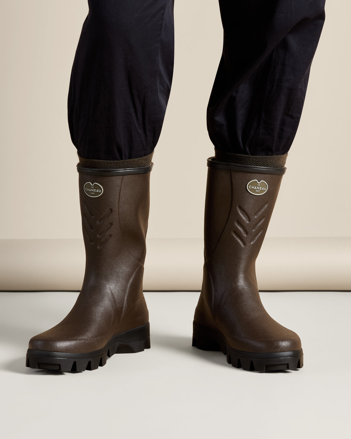 Men's Cérès Jersey Lined Low Boot - Marron Foncé