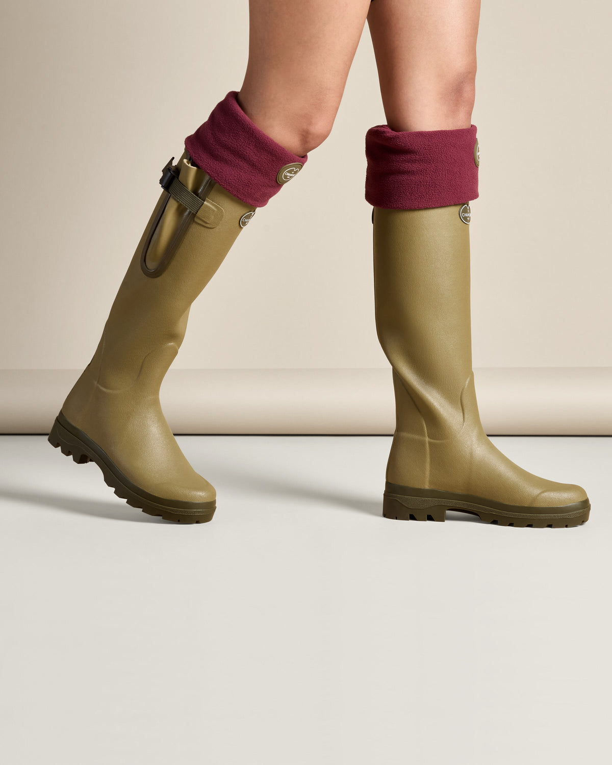 Fleece Boot Liners - Cherry