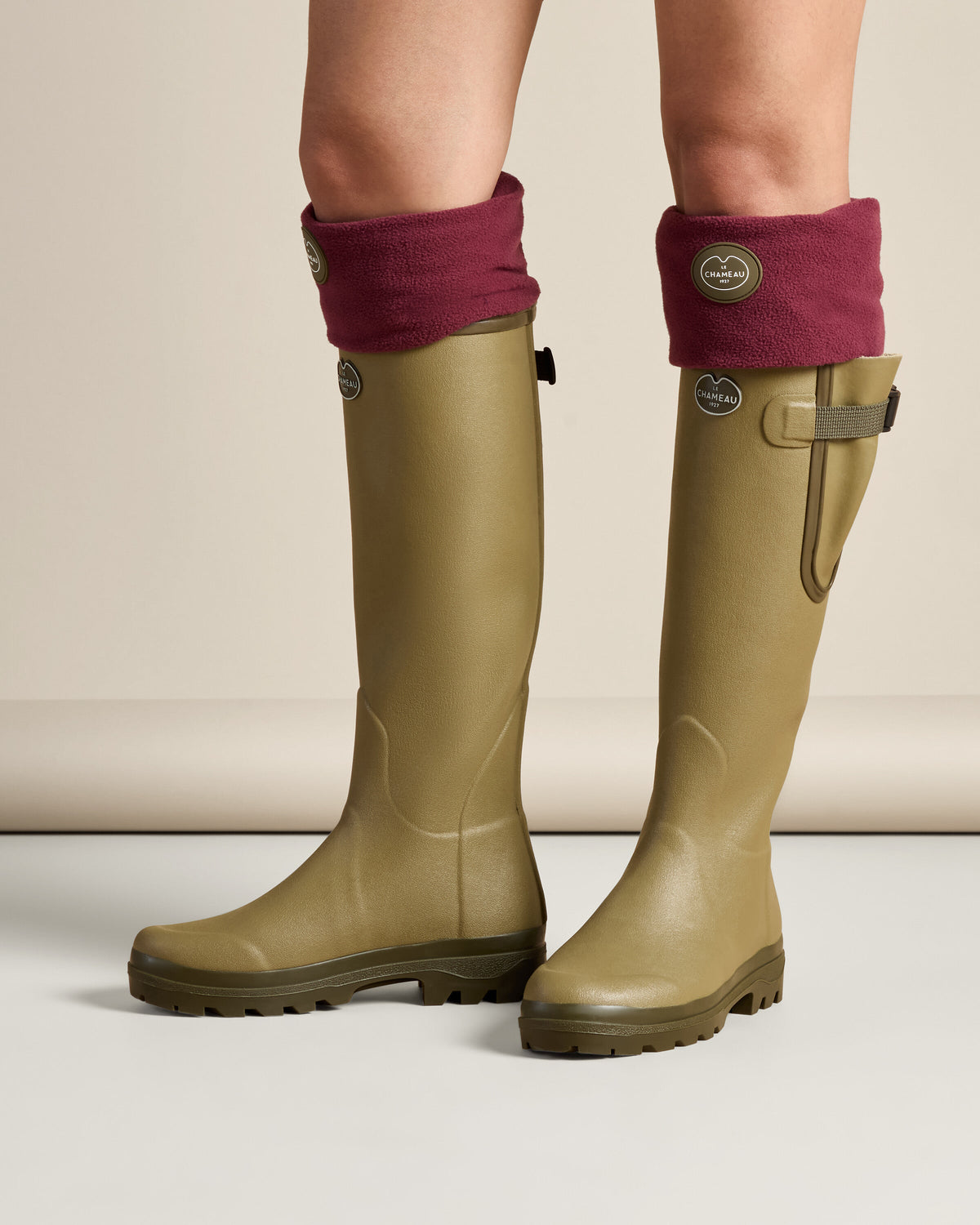 Fleece Boot Liners - Cherry