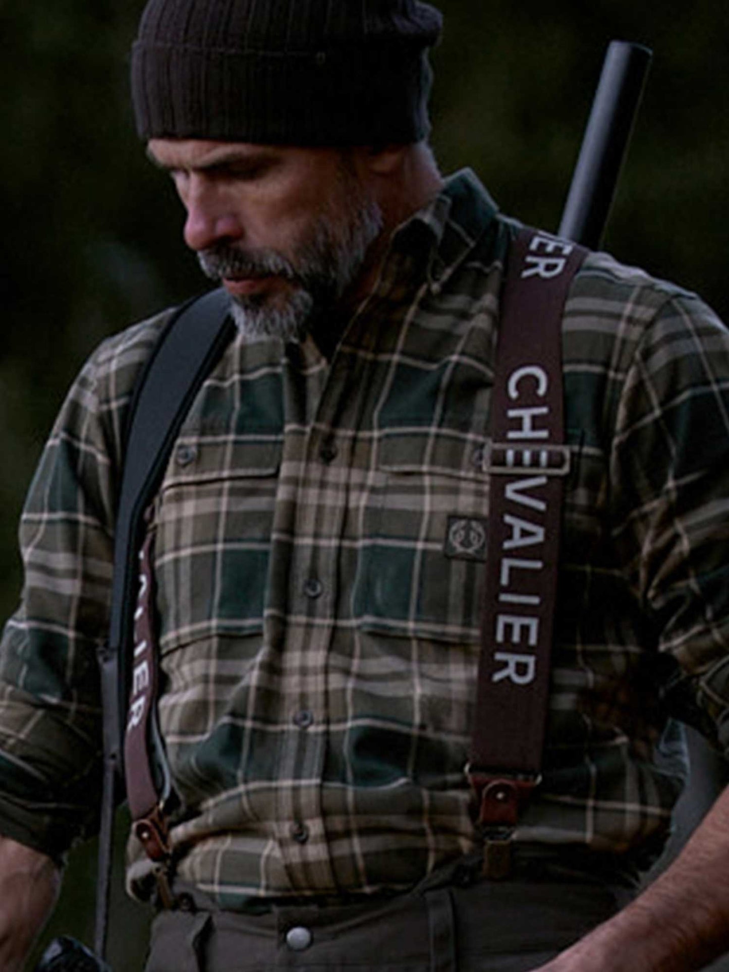 Chevalier Logo Suspenders - Brown - 20