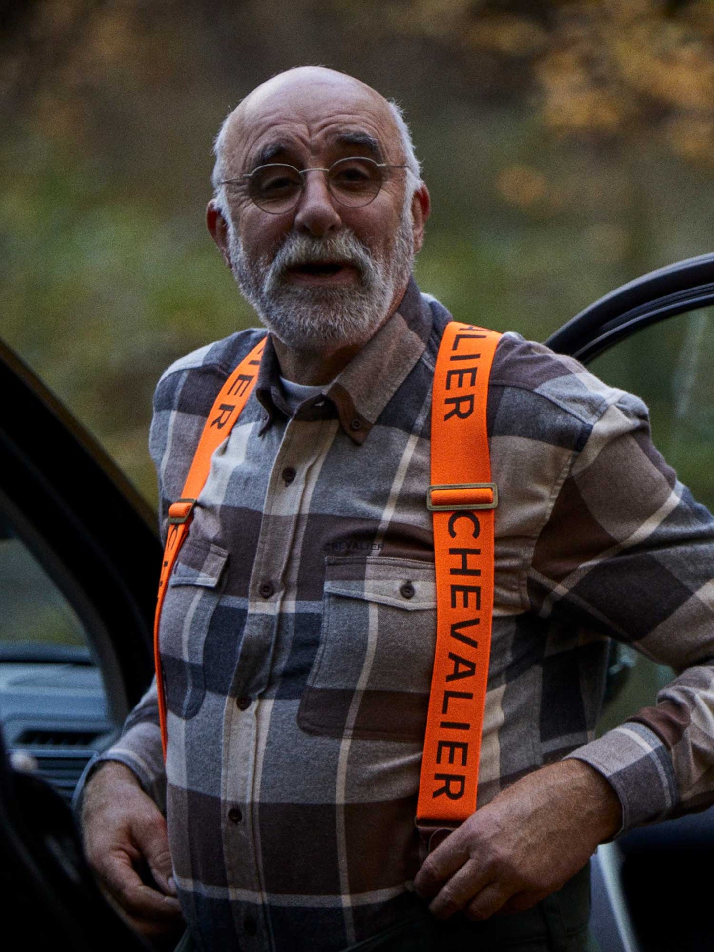Chevalier Logo Suspenders - High Vis Orange - 20
