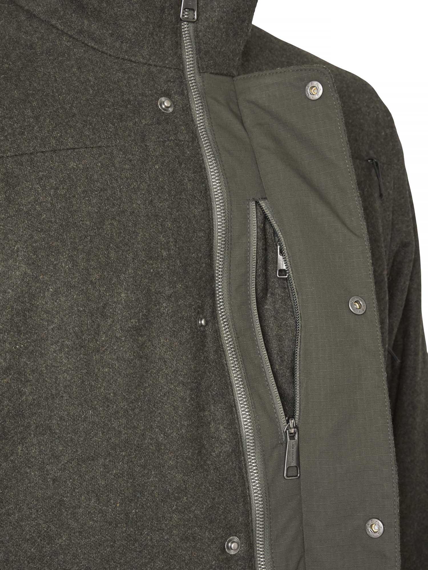 Loden Wool Jacket Men - 2.0 Dark Green Melange - 5