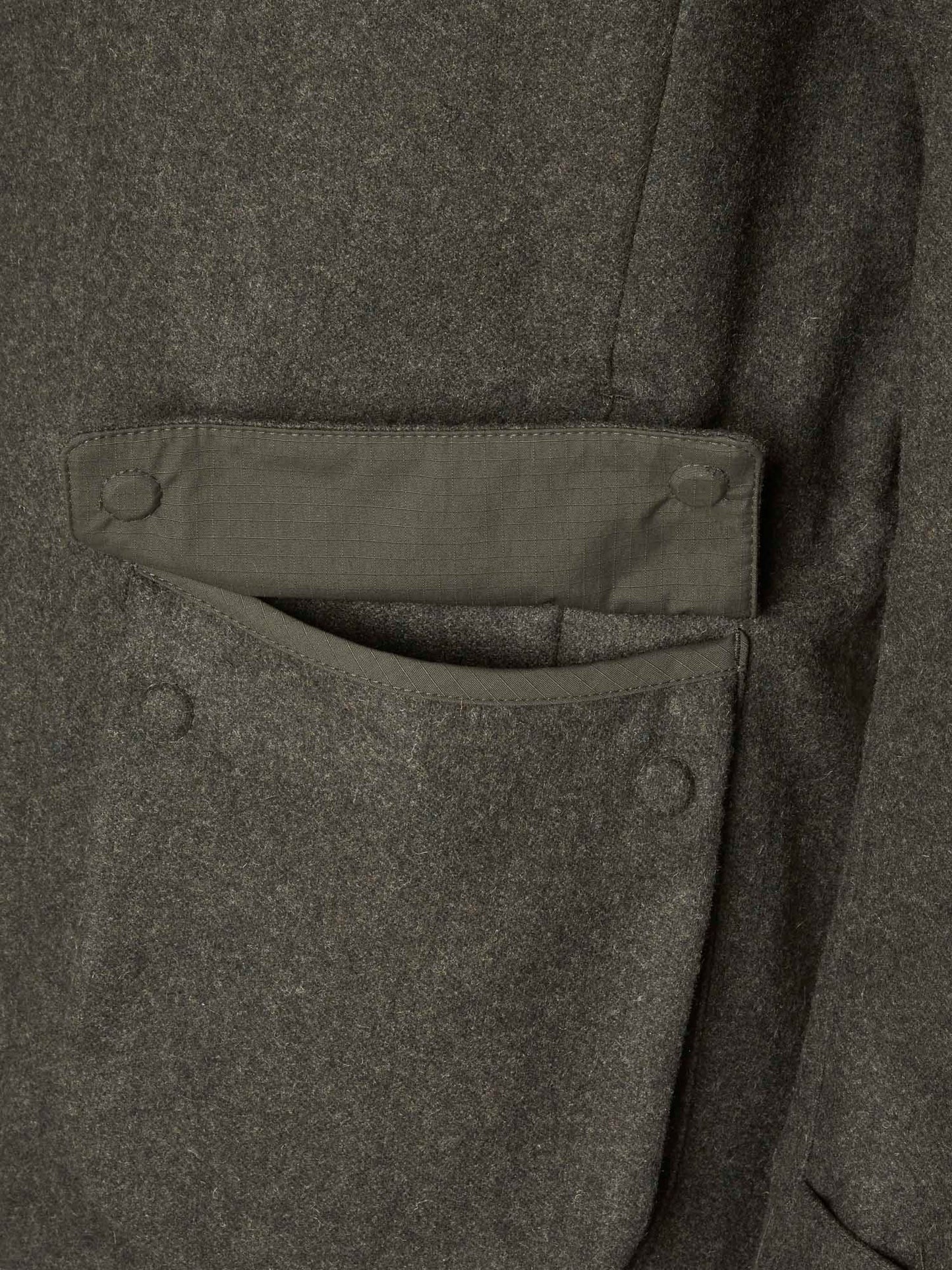 Loden Wool Jacket Men - 2.0 Dark Green Melange - 3