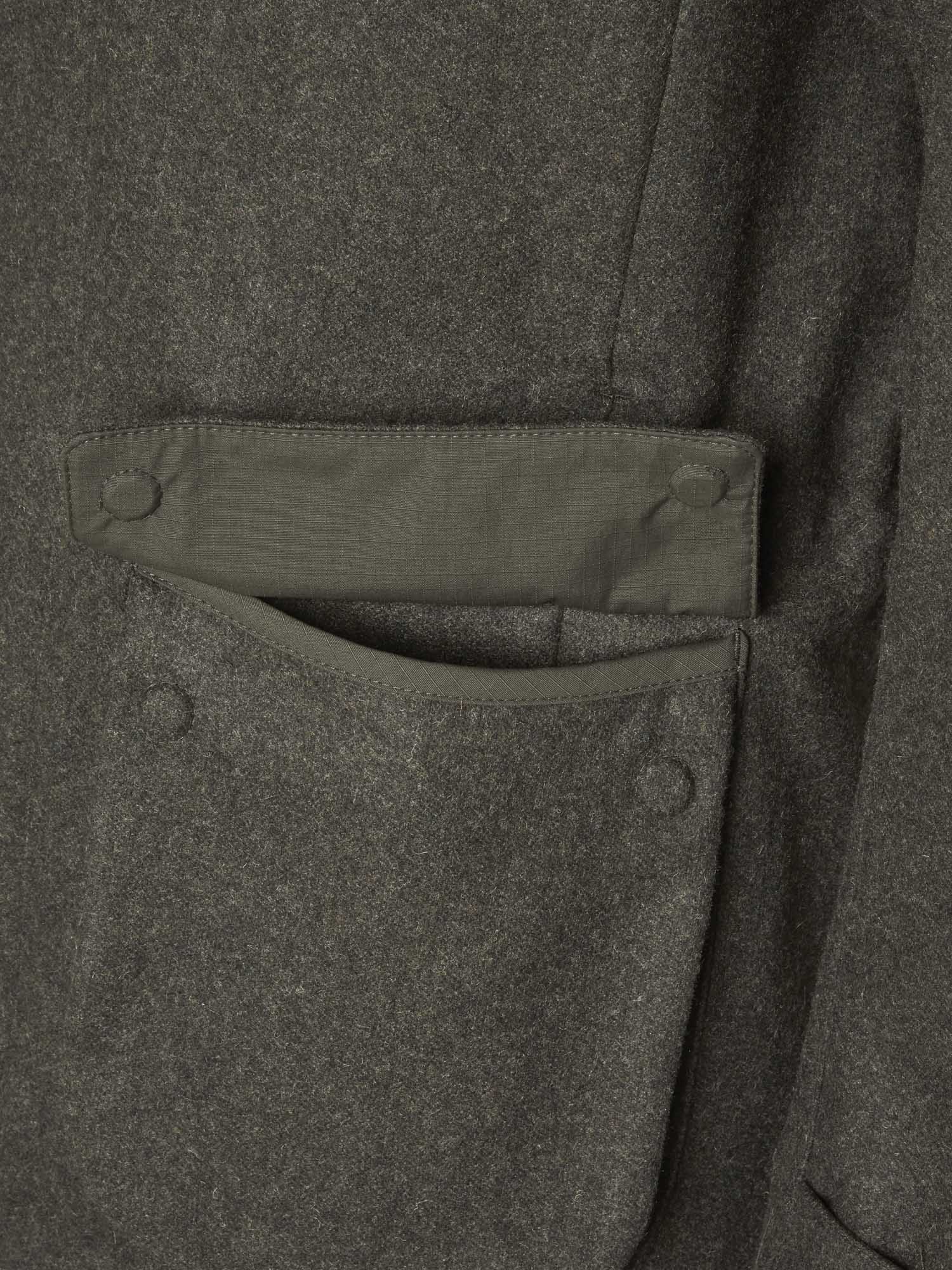 Loden Wool Jacket Men - 2.0 Dark Green Melange - 3