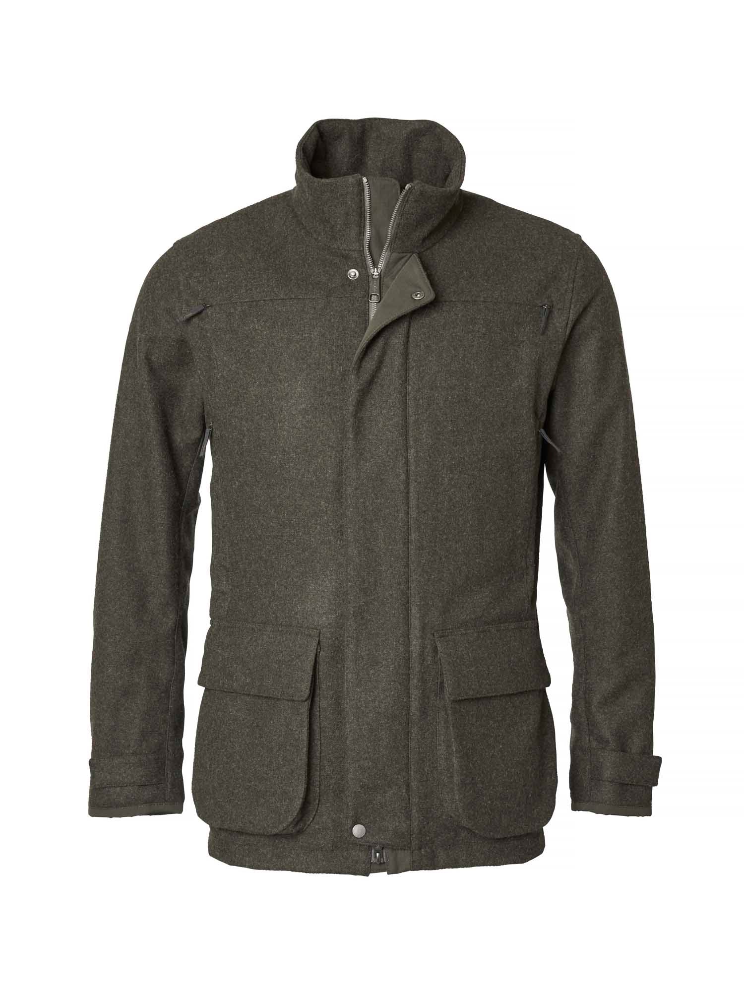 Loden Wool Jacket Men - 2.0 Dark Green Melange - 1
