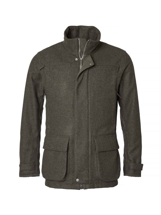 Loden Wool Jacket Men - 2.0 Dark Green Melange - 1