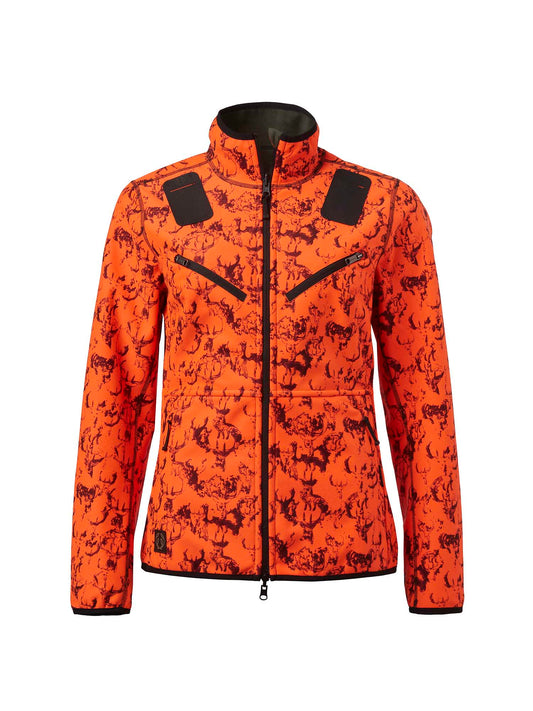 Mist Windblocker Reversible Jacket Women - High Vis Orange Deer - 1