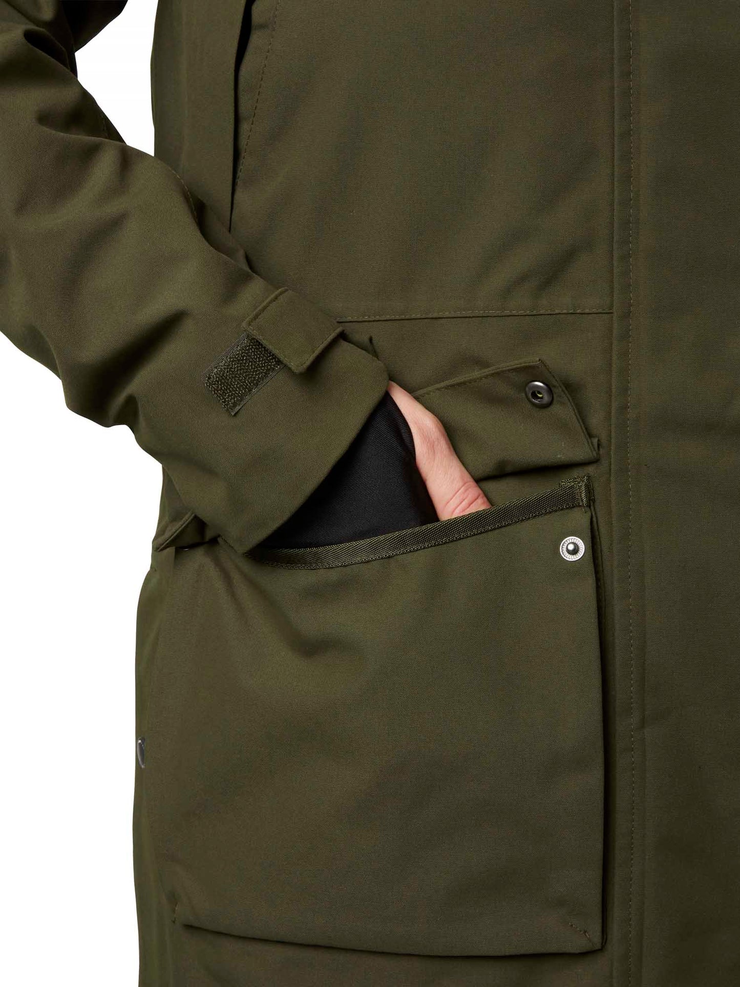 Fractus Chevalite Rain Coat Women - Tobacco Green - 8