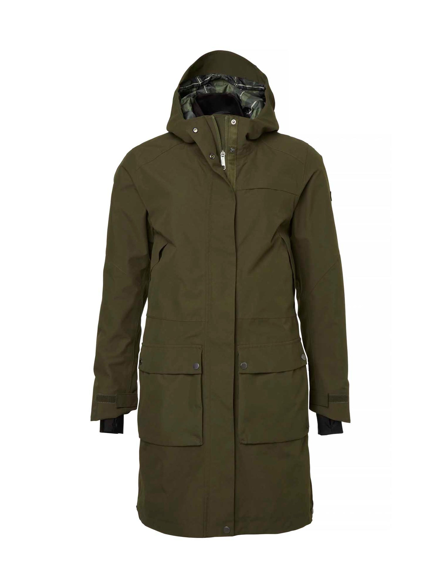 Fractus Chevalite Rain Coat Women - Tobacco Green - 1