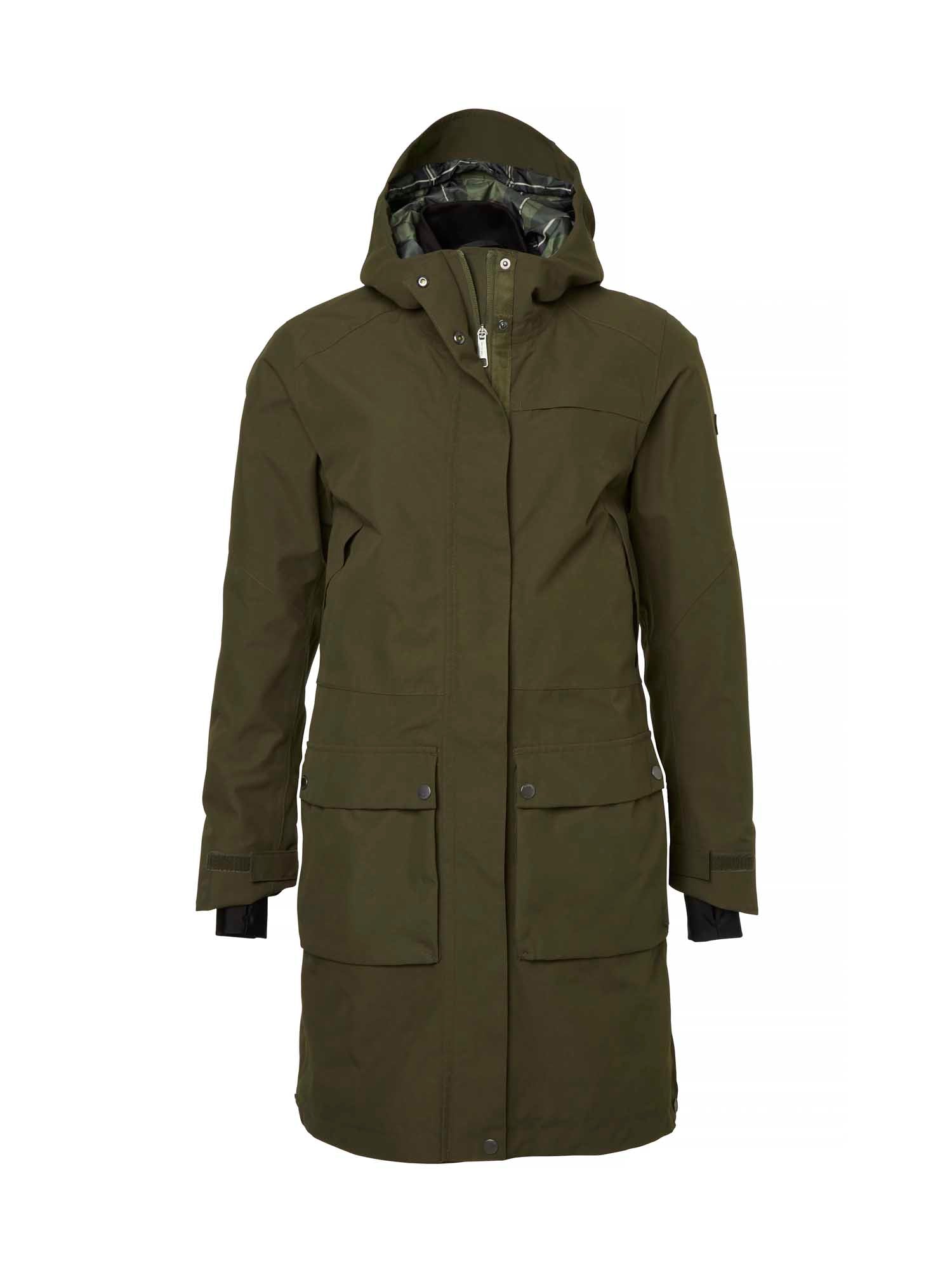 Fractus Chevalite Rain Coat Women - Tobacco Green - 1