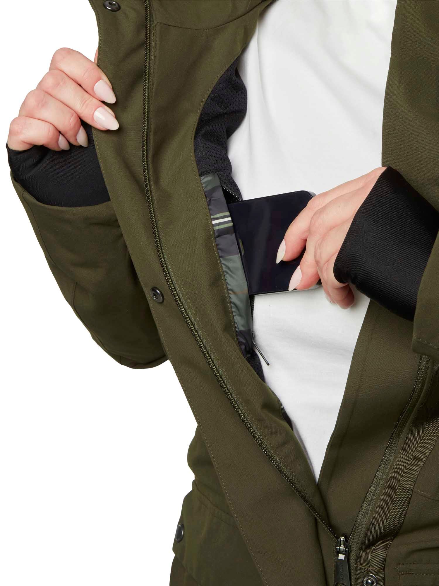 Fractus Chevalite Rain Coat Women - Tobacco Green - 7