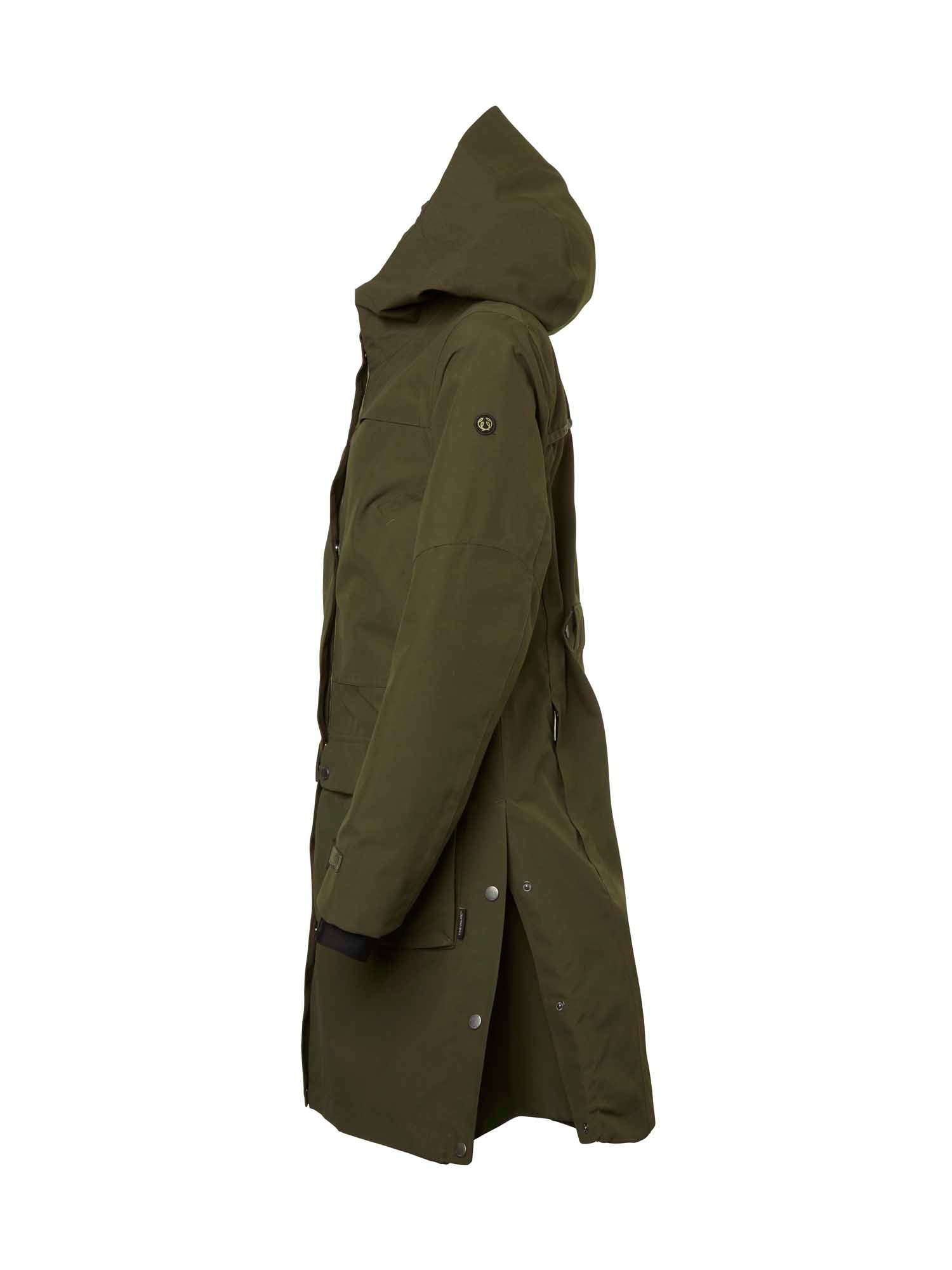 Fractus Chevalite Rain Coat Women - Tobacco Green - 3