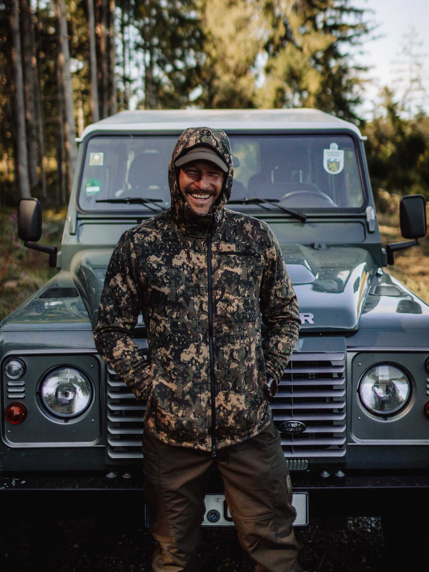 Hunter Stretch Zip Hoodie Men - Antler Camouflage - 21