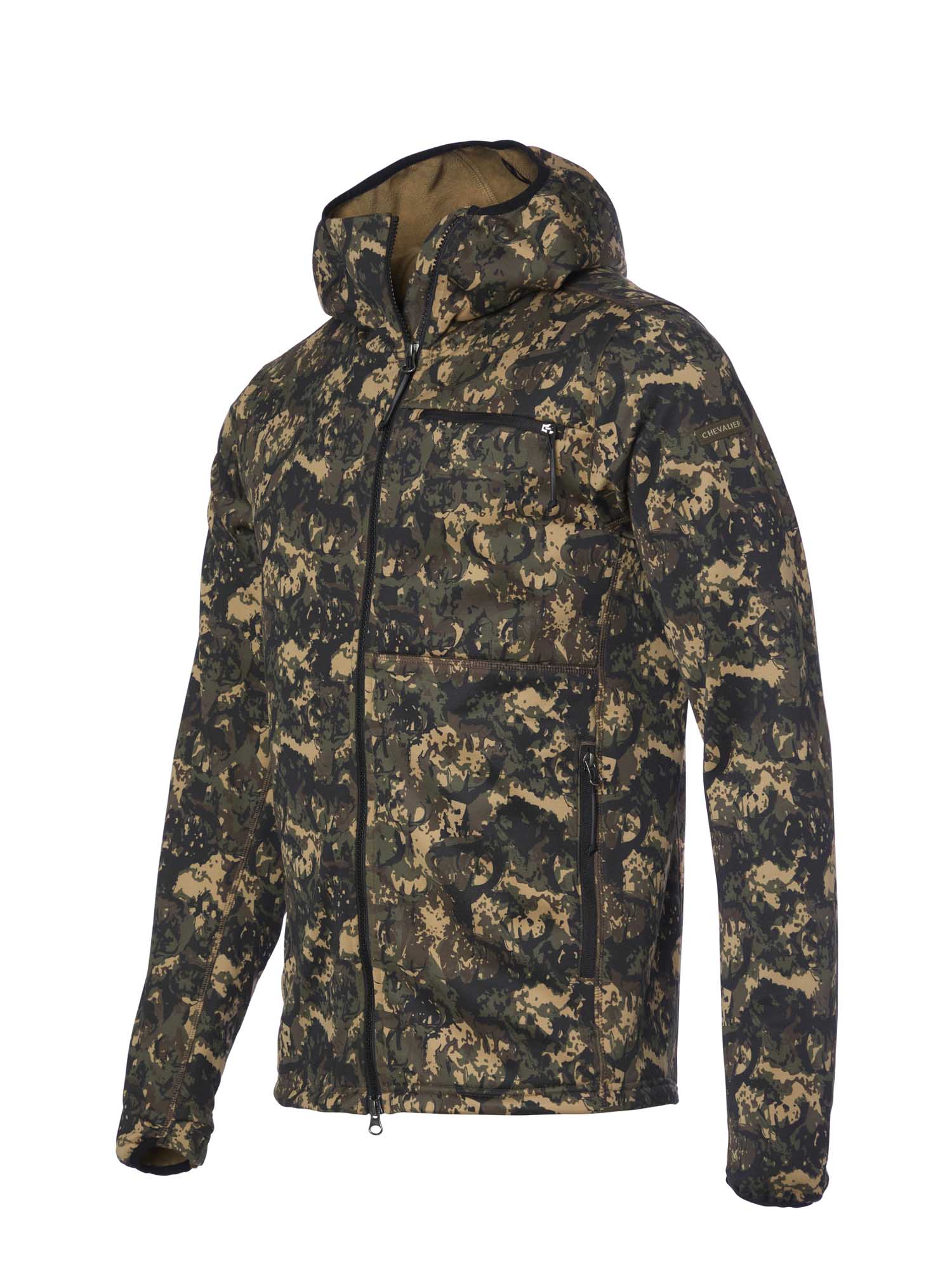 Hunter Stretch Zip Hoodie Men - Antler Camouflage - 3